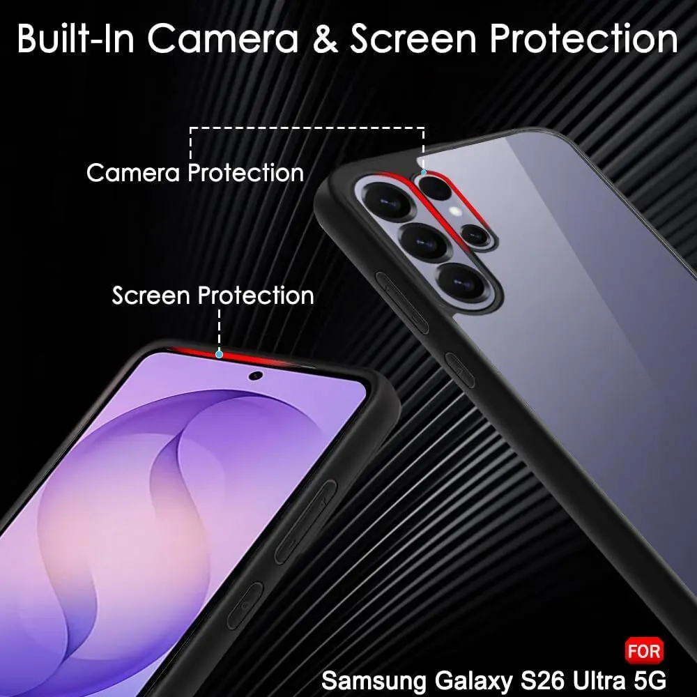 Xolia Back Cover for Samsung Galaxy S26 Ultra 5G (Transparent, Black, Shock Proof, Plastic, Silicon, Pack of: 1) — image 3 of 4