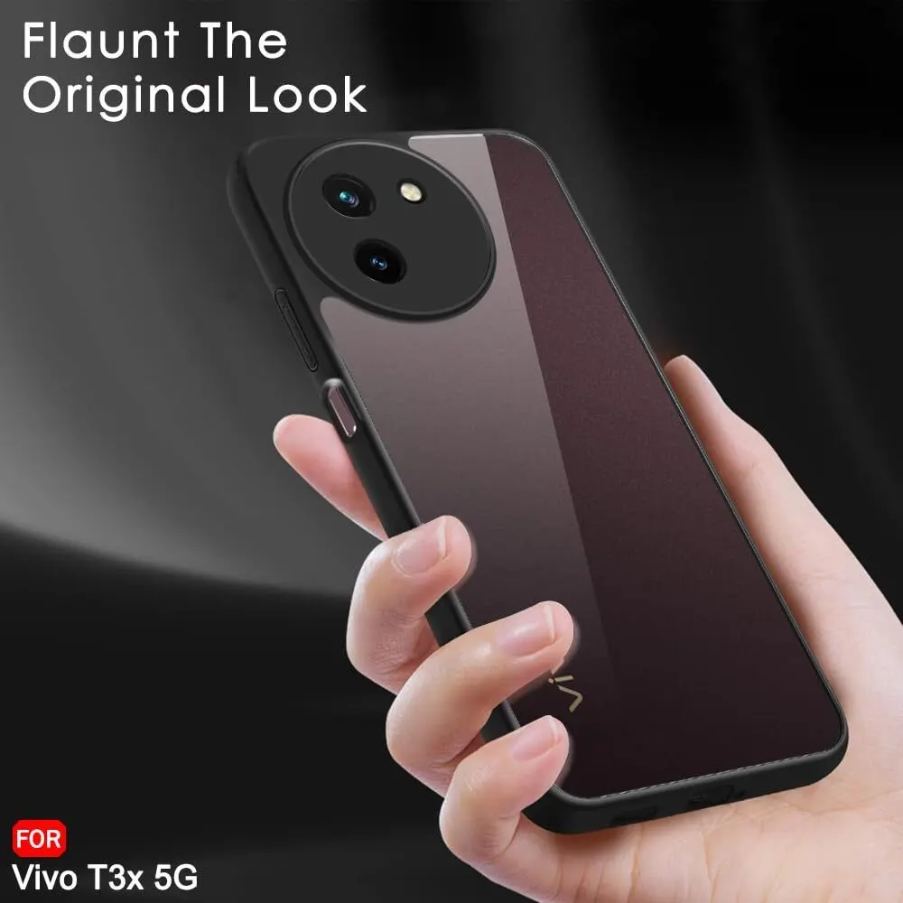 Micvir Back Cover for Vivo T3X 5G (Transparent, Black, Shock Proof, Pack of: 1) — image 5 of 5