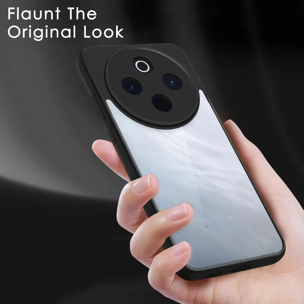 Micvir Back Cover for vivo T4 5G (Transparent, Black, Shock Proof, Plastic, Silicon, Pack of: 1) — image 5 of 5