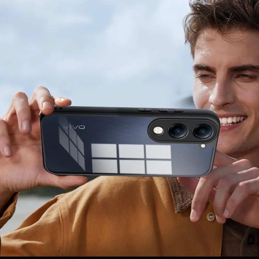 Micvir Back Cover for Vivo T4 Lite 5G (Transparent, Black, Shock Proof, Plastic, Silicon, Pack of: 1) — image 5 of 5