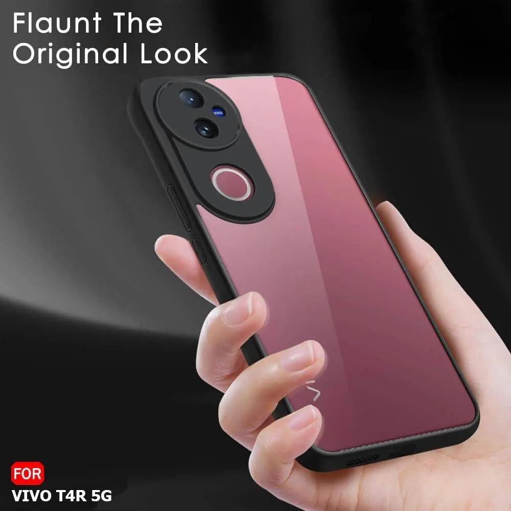 Micvir Back Cover for Vivo T4R 5G (Transparent, Black, Shock Proof, Plastic, Silicon, Pack of: 1) — image 5 of 5