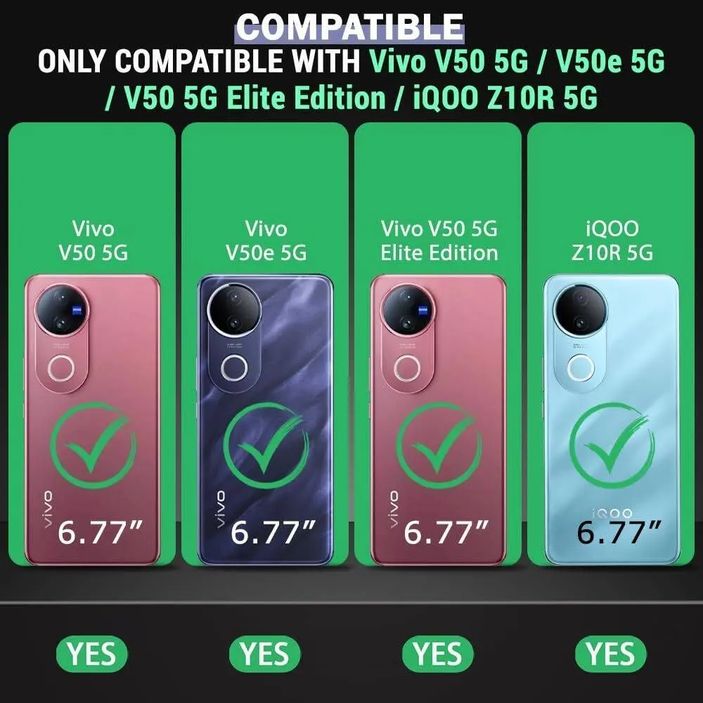 Micvir Back Cover for Vivo T4R 5G (Black, Shock Proof, Plastic, Silicon, Pack of: 1) — image 2 of 5