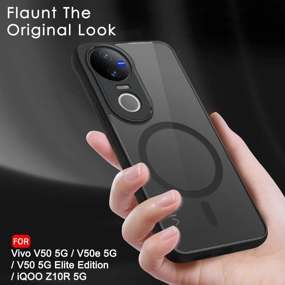 Micvir Back Cover for Vivo T4R 5G (Black, Shock Proof, Plastic, Silicon, Pack of: 1) — image 5 of 5