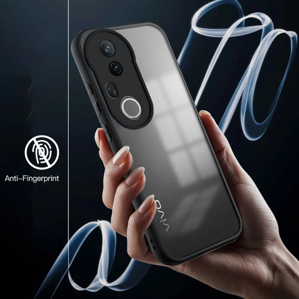 Micvir Back Cover for Vivo T4 Ultra 5G (Transparent, Black, Shock Proof, Plastic, Silicon, Pack of: 1) — image 2 of 5