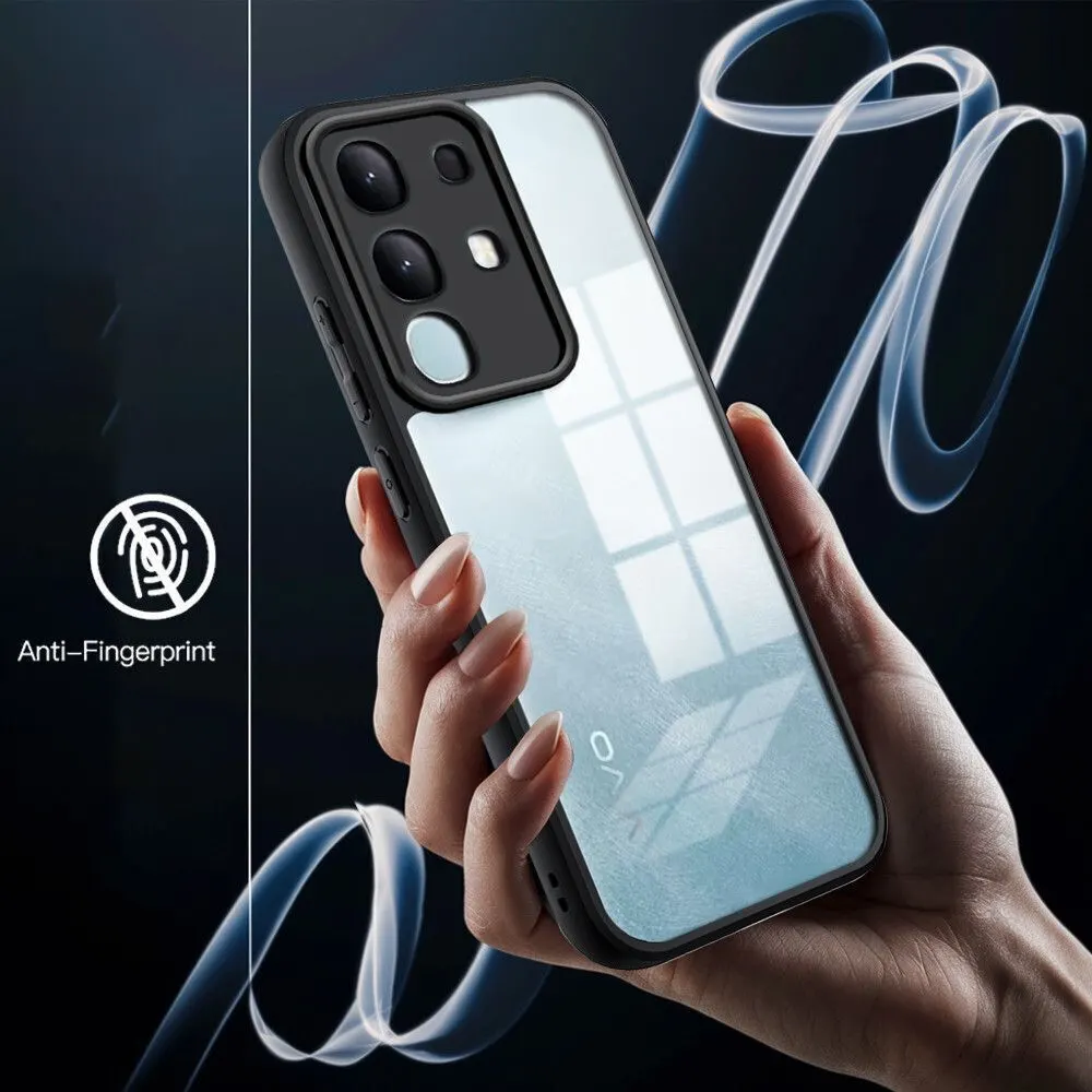 Micvir Back Cover for vivo T4x 5G, Vivo y31 Pro 5G, Iqoo Z10X 5G (Transparent, Black, Shock Proof, Polycarbonate, Pack of: 1) — image 2 of 5