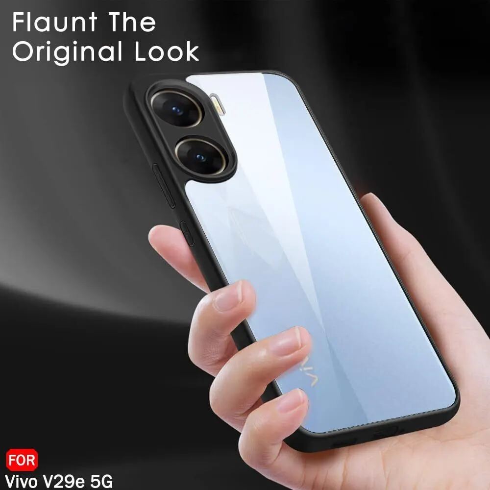 Micvir Back Cover for Vivo V29e 5G (Transparent, Black, Shock Proof, Pack of: 1) — image 4 of 5