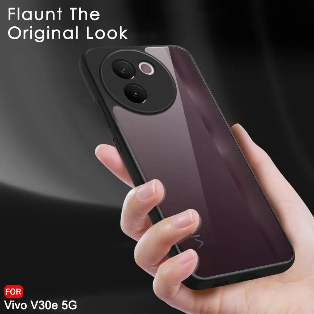 Micvir Back Cover for Vivo V30e 5G (Transparent, Black, Shock Proof, Pack of: 1) — image 5 of 5