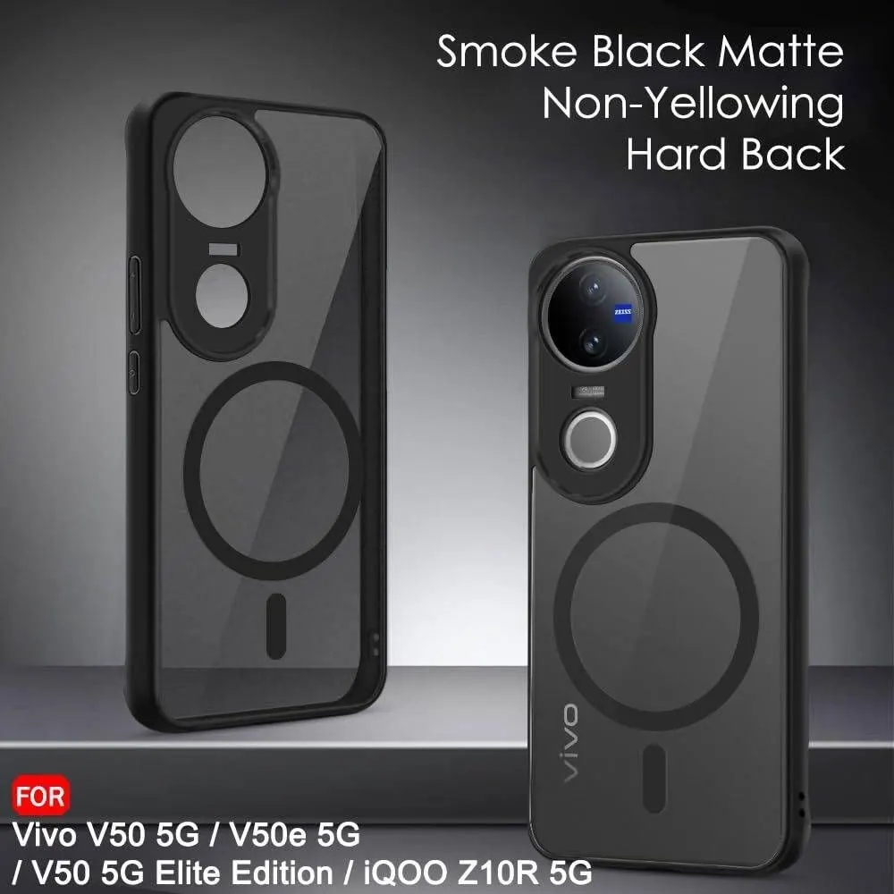 Micvir Back Cover for vivo V50 5G Elite Edition (Black, Shock Proof, Plastic, Silicon, Pack of: 1) — image 3 of 5