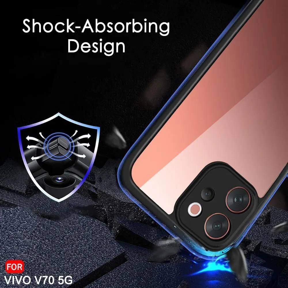 Xolia Back Cover for Vivo V70 5G (Transparent, Black, Shock Proof, Pack of: 1) — image 5 of 5