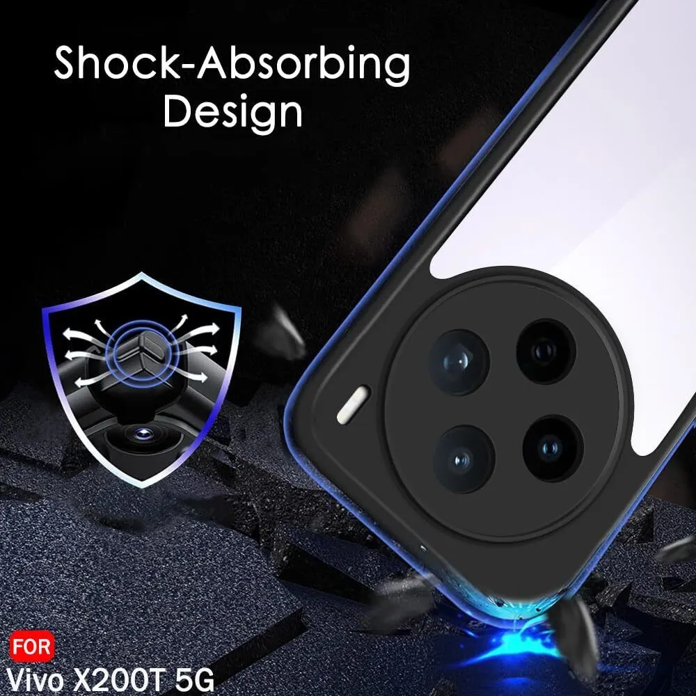 Xolia Back Cover for Vivo X200T 5G (Transparent, Black, Shock Proof, Plastic, Silicon, Pack of: 1) — image 5 of 5