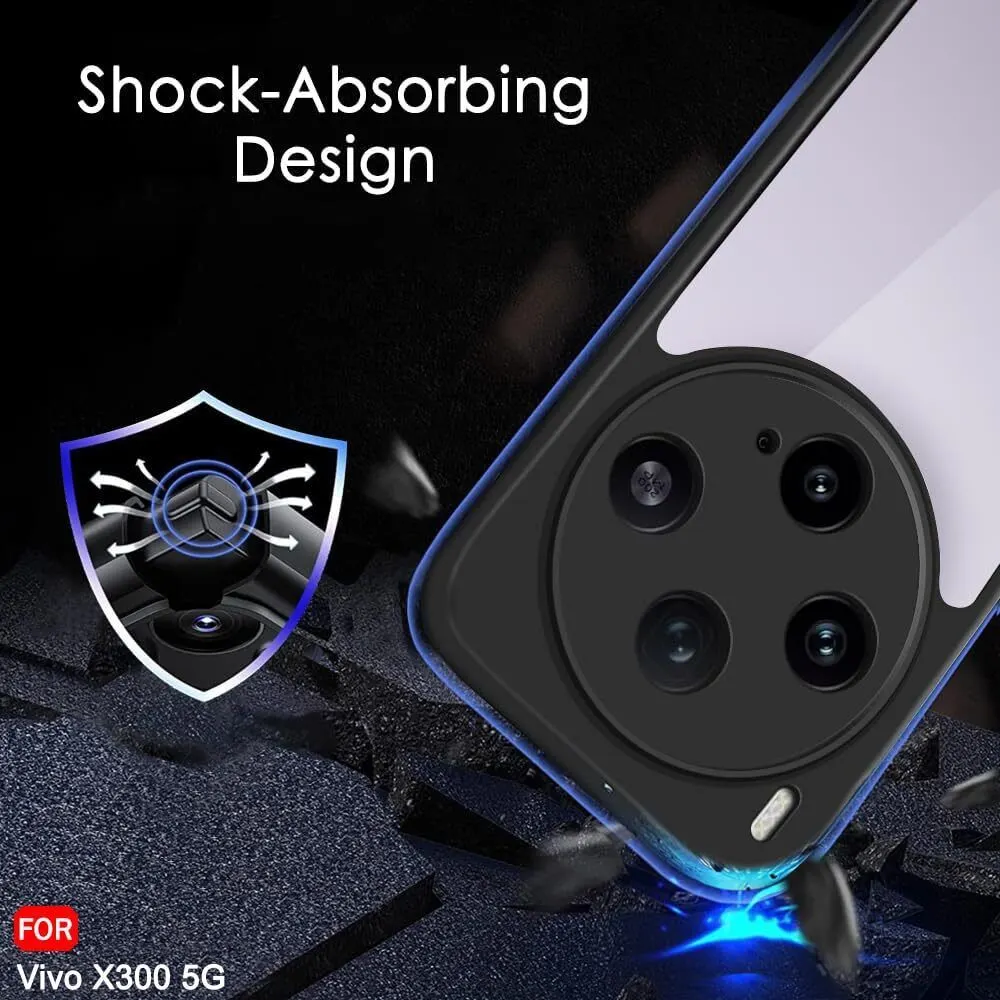 Xolia Back Cover for Vivo X300 5G (Transparent, Black, Shock Proof, Plastic, Pack of: 1) — image 5 of 5