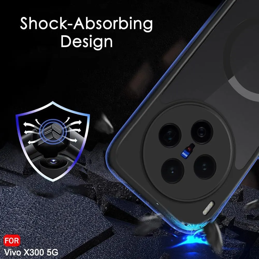 Xolia Back Cover for Vivo X300 5G (Black, Shock Proof, Plastic, Pack of: 1) — image 5 of 5
