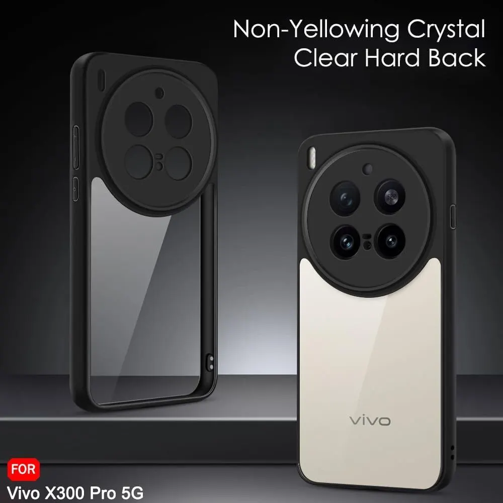 Xolia Back Cover for Vivo X300 Pro 5G (Transparent, Black, Shock Proof, Polycarbonate, Pack of: 1) — image 3 of 5