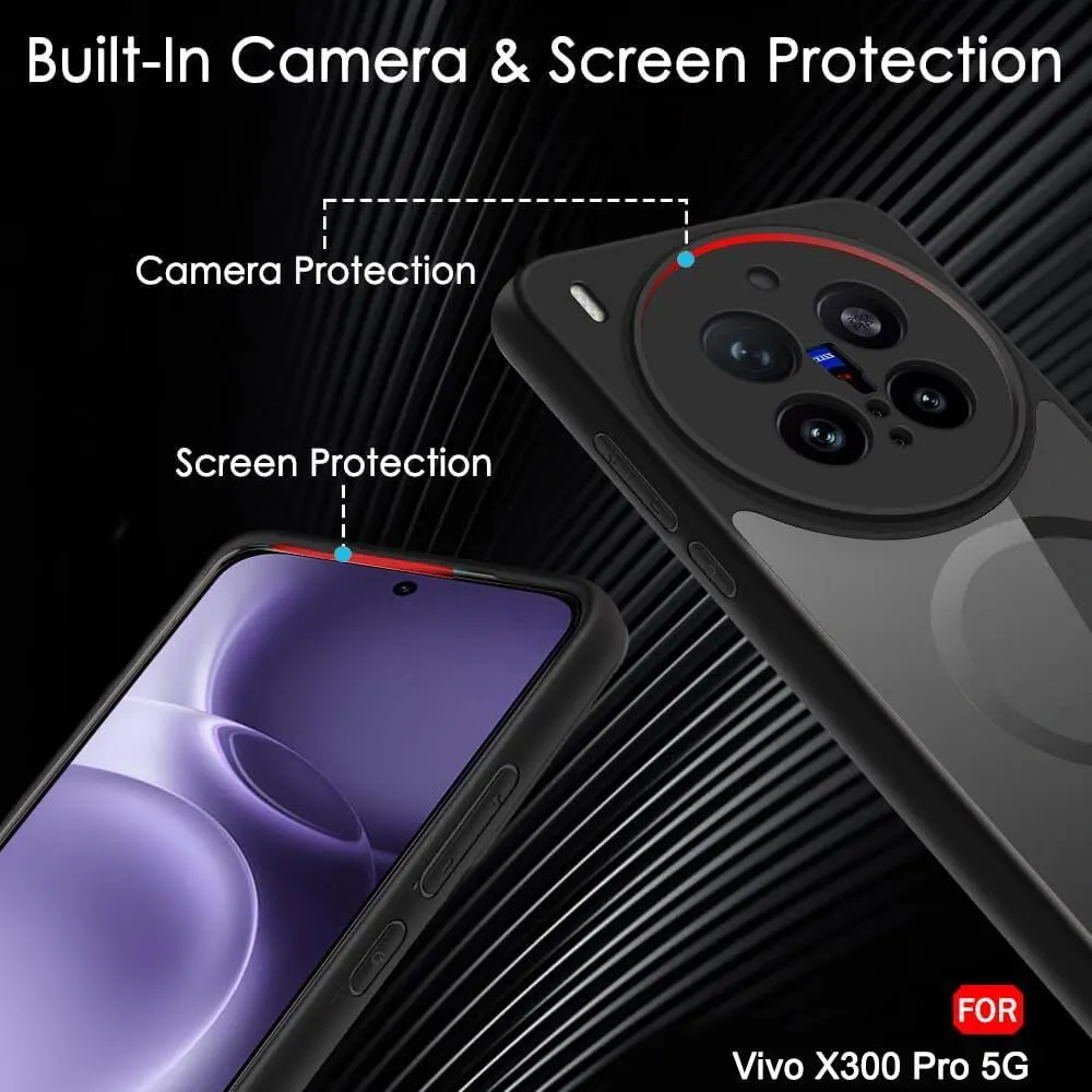 Xolia Back Cover for Vivo X300 Pro 5G (Black, Shock Proof, Polycarbonate, Pack of: 1) — image 4 of 5