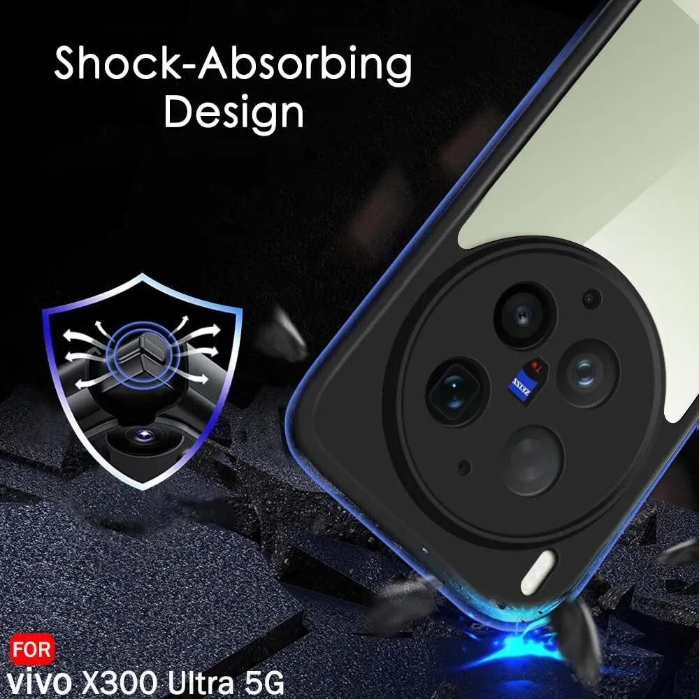 Xolia Back Cover for Vivo X300 Ultra 5G (Transparent, Black, Shock Proof, Plastic, Silicon, Pack of: 1) — image 5 of 5