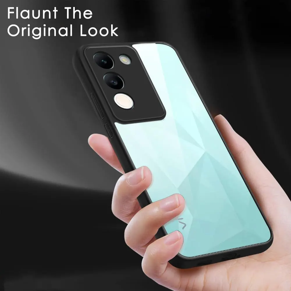 Micvir Back Cover for Vivo Y200 5G (Transparent, Black, Shock Proof, Plastic, Silicon, Pack of: 1) — image 5 of 5