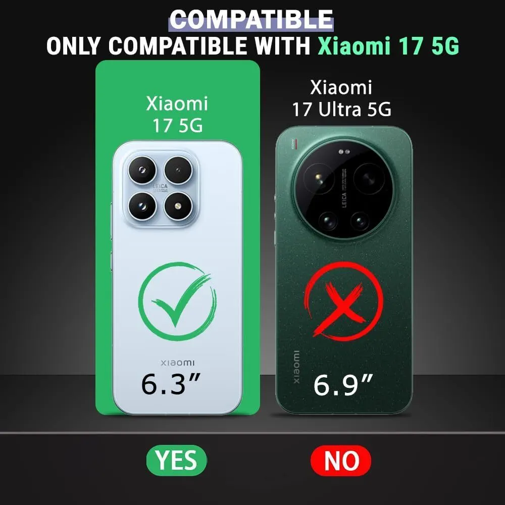 Xolia Back Cover for Xiaomi 17 5G (Transparent, Black, Shock Proof, Plastic, Silicon, Pack of: 1) — image 2 of 5