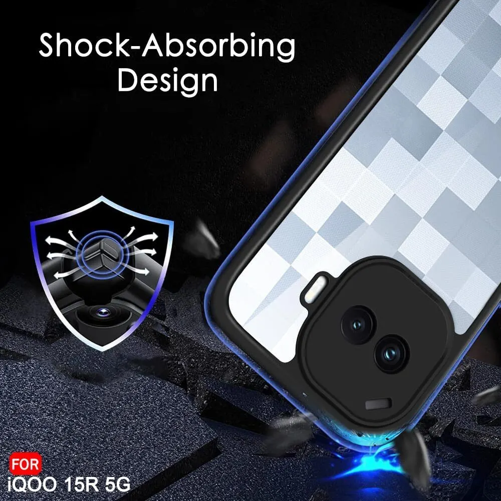 Xolia Back Cover for IQOO 15r 5G (Transparent, Black, Shock Proof, Plastic, Silicon, Pack of: 1) — image 5 of 5