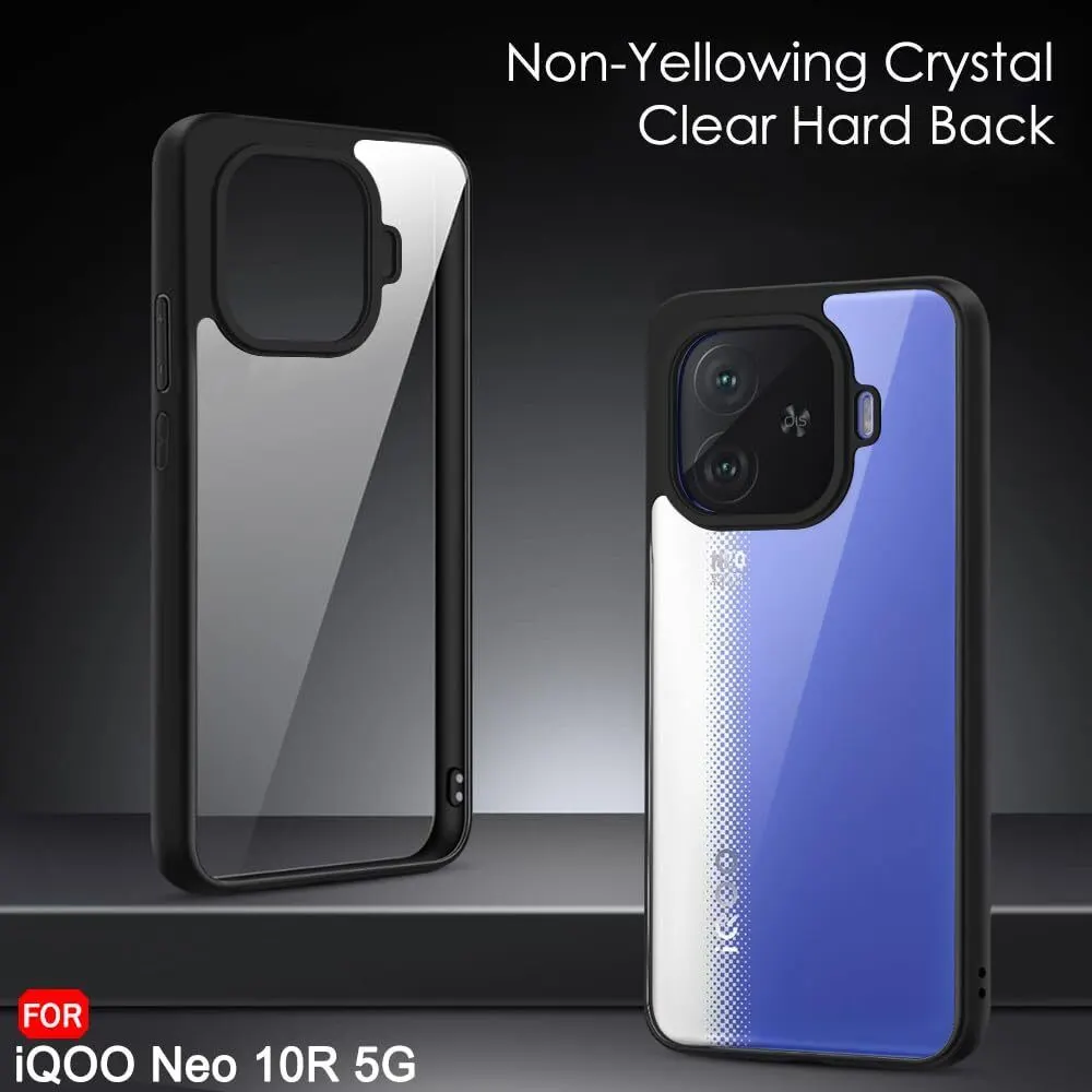Micvir Back Cover for IQOO Neo 10R 5G (Transparent, Black, Shock Proof, Plastic, Silicon, Pack of: 1) — image 2 of 5