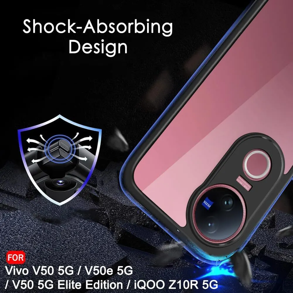 Micvir Back Cover for iQOO Z10R 5G (Transparent, Black, Shock Proof, Plastic, Silicon, Pack of: 1) — image 5 of 5