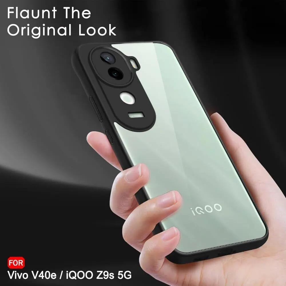 Micvir Back Cover for vivo V40e 5G (Transparent, Black, Shock Proof, Plastic, Silicon, Pack of: 1) — image 5 of 5