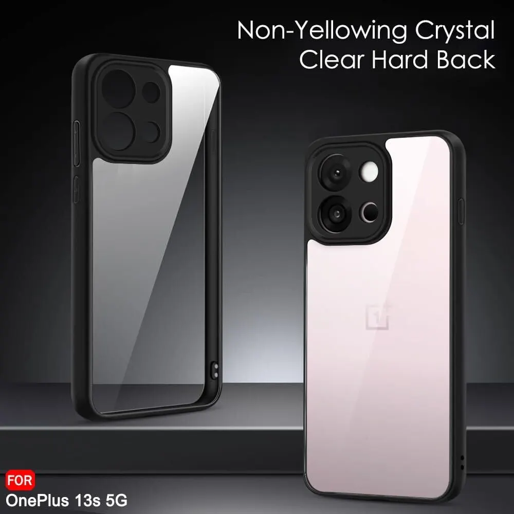 Micvir Back Cover for OnePlus 13s 5G (Transparent, Black, Shock Proof, Plastic, Silicon, Pack of: 1) — image 3 of 5