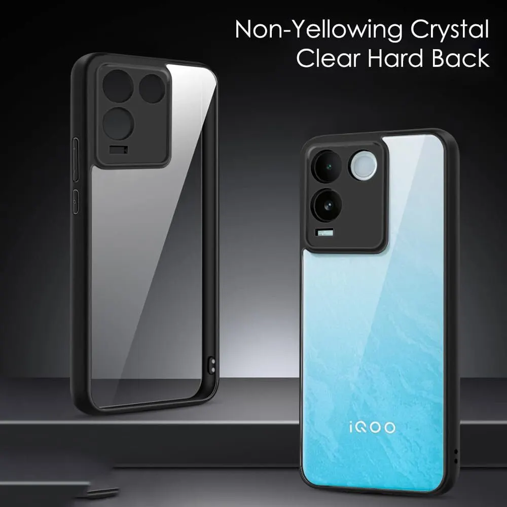 Micvir Back Cover for Vivo T2 Pro 5G (Transparent, Black, Shock Proof, Pack of: 1) — image 2 of 5