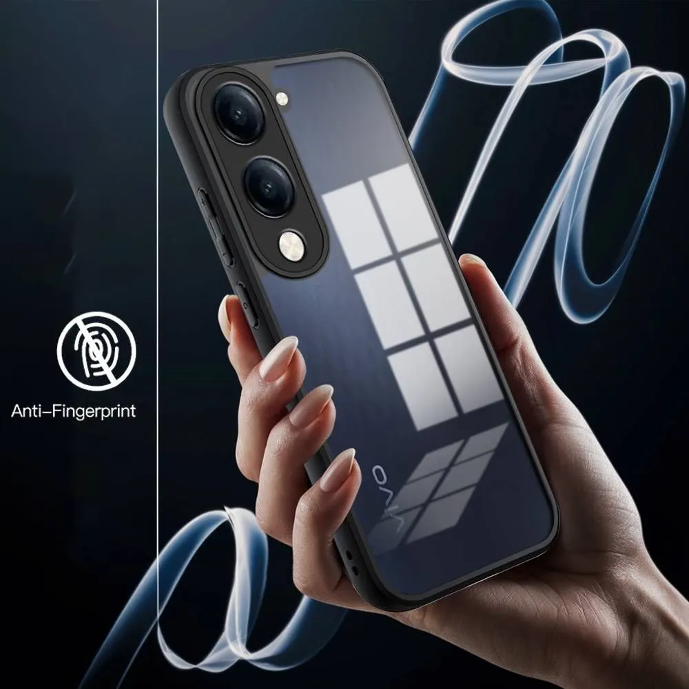 Micvir Back Cover for iQOO Z10 Lite 5G (Transparent, Black, Shock Proof, Plastic, Silicon, Pack of: 1) — image 2 of 5