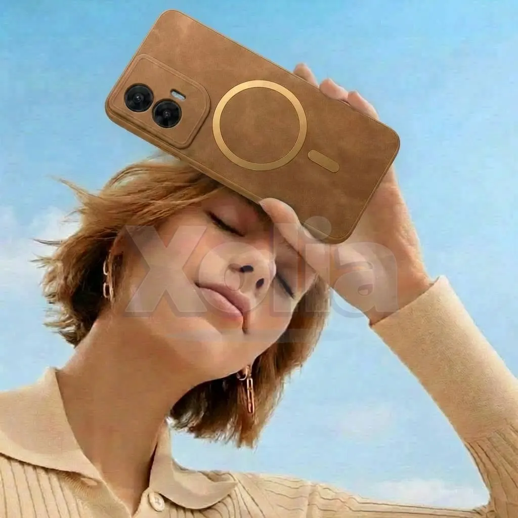 Xolia Back Cover for Motorola Moto G96 5G (Brown, Camera Bump Protector, Artificial Leather, Pack of: 1) — image 5 of 5