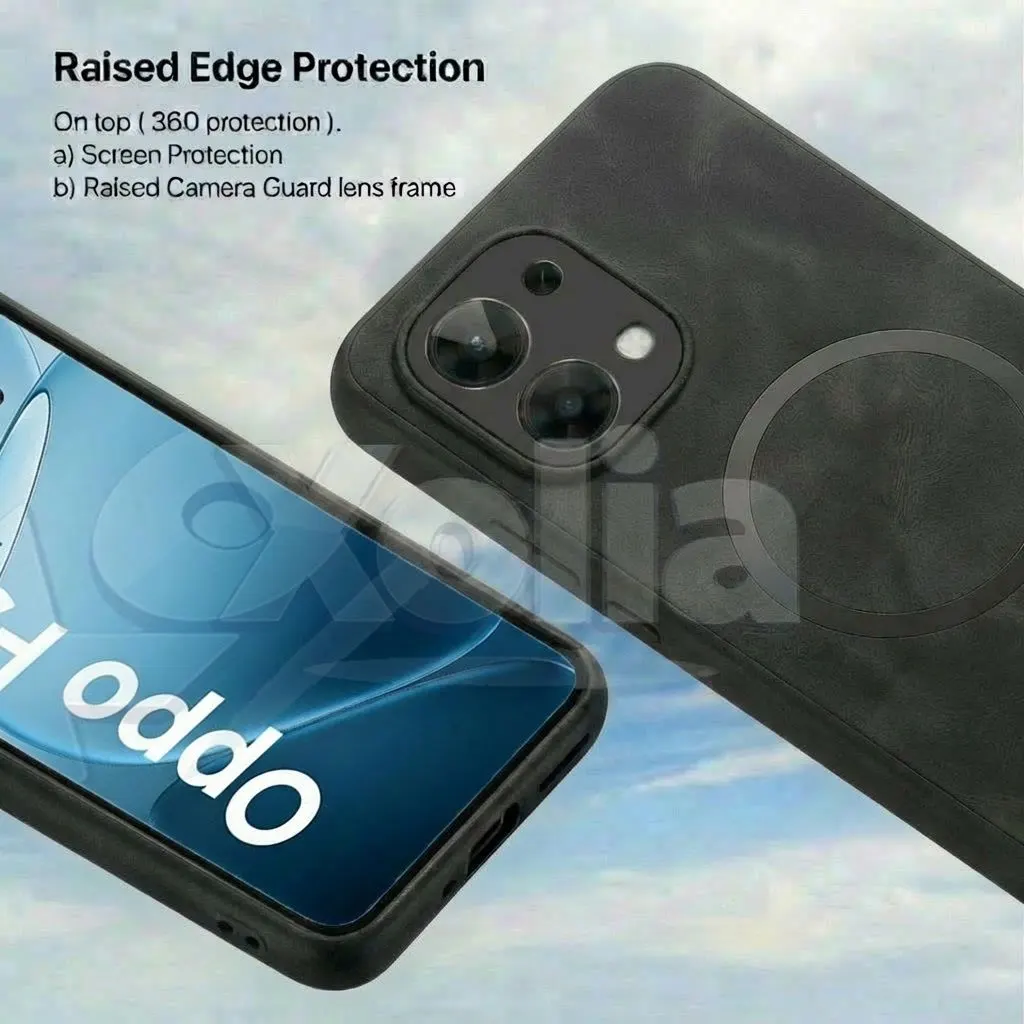 Xolia Back Cover for OPPO F31 5G (Black, Camera Bump Protector, Artificial Leather, Pack of: 1) — image 3 of 5