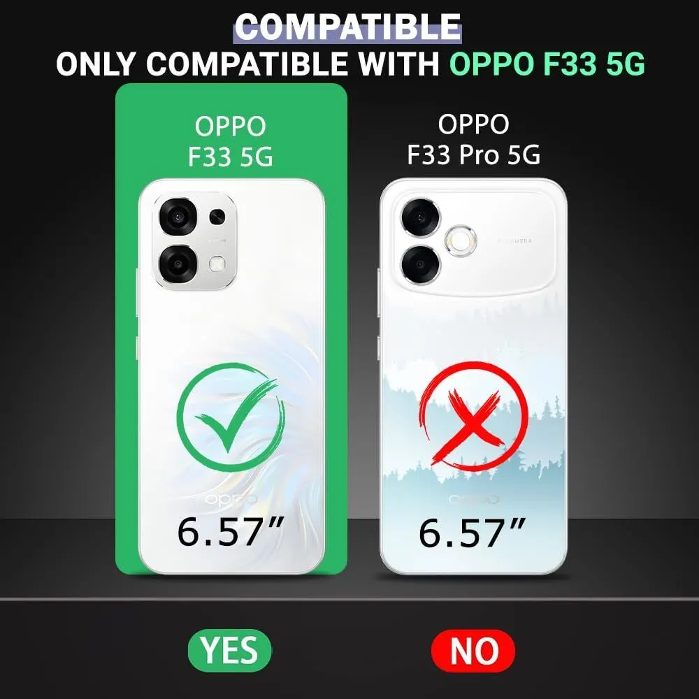 Xolia Back Cover for Oppo F33 5G (Black, Camera Bump Protector, Artificial Leather, Pack of: 1) — image 2 of 5