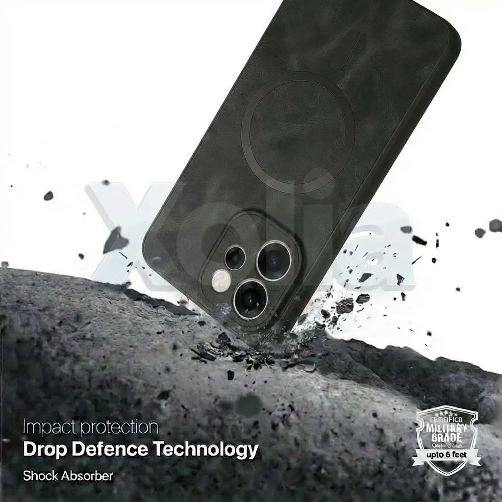 Xolia Back Cover for Oppo Reno 15c 5G (Black, Camera Bump Protector, Artificial Leather, Pack of: 1) — image 3 of 5