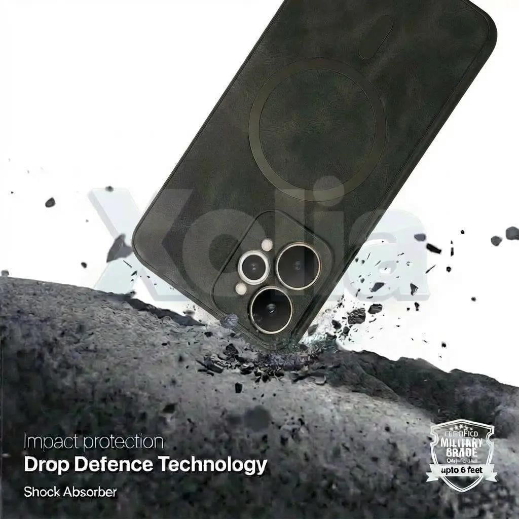 Xolia Back Cover for Realme 15 Pro 5G (Black, Camera Bump Protector, Artificial Leather, Pack of: 1) — image 3 of 5