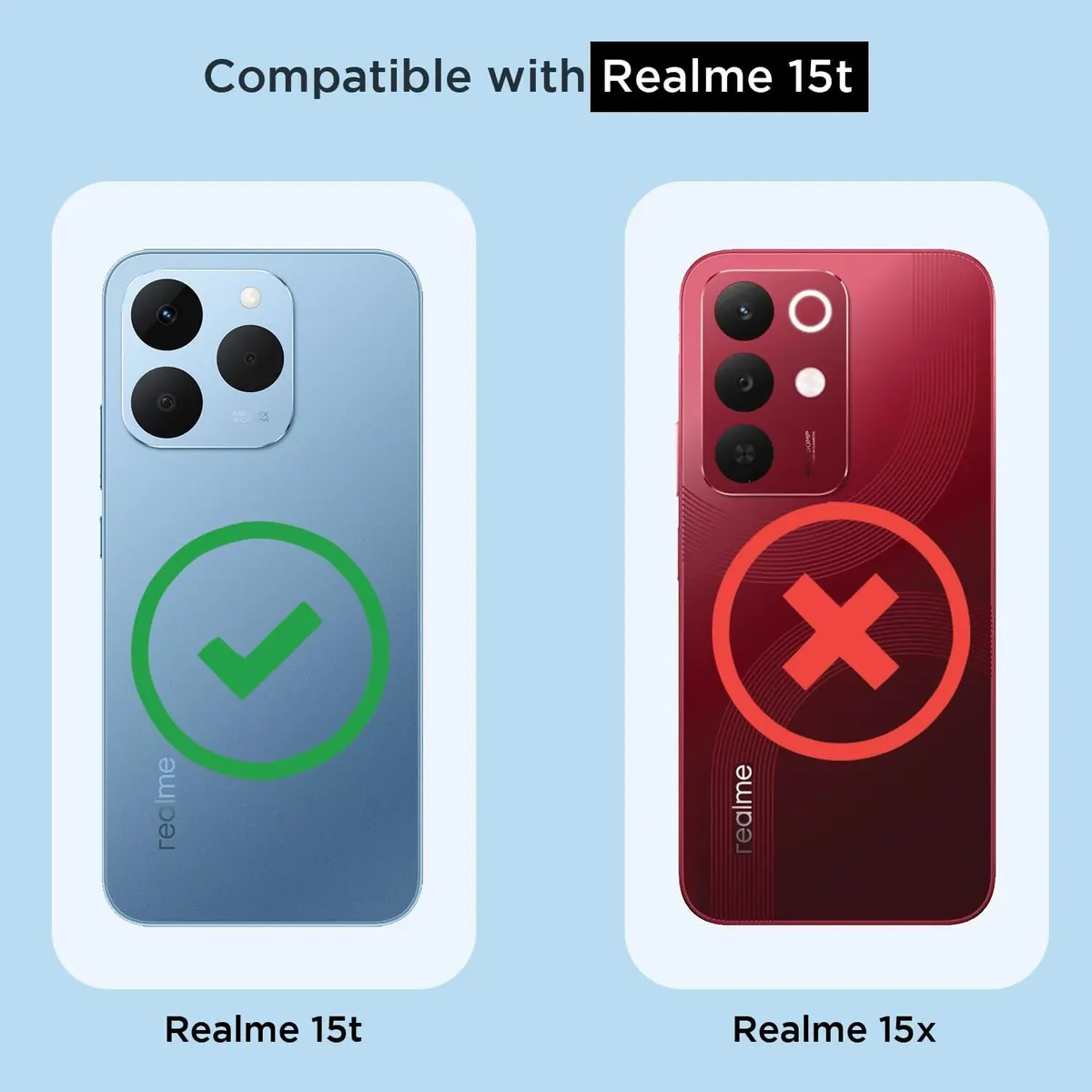 Xolia Back Cover for Realme 15T (Brown, Camera Bump Protector, Artificial Leather, Pack of: 1) — image 2 of 5