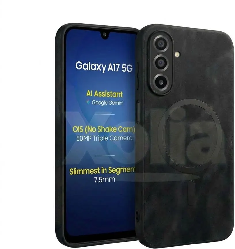Xolia Back Cover for Samsung Galaxy A17 5G (Black, Camera Bump Protector, Artificial Leather, Pack of: 1)