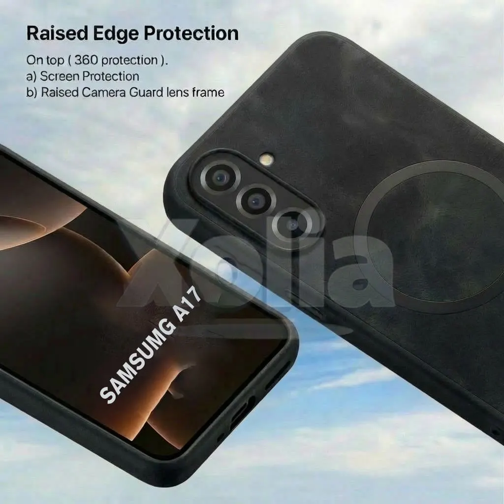 Xolia Back Cover for Samsung Galaxy F17 5G (Black, Camera Bump Protector, Artificial Leather, Pack of: 1) — image 3 of 5