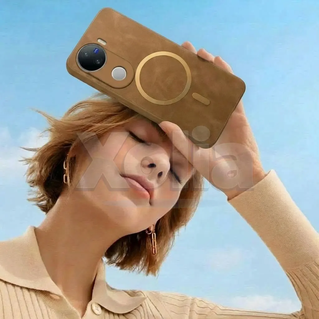 Xolia Back Cover for Vivo V50 5G Elite Edition (Brown, Camera Bump Protector, Artificial Leather, Pack of: 1) — image 5 of 5