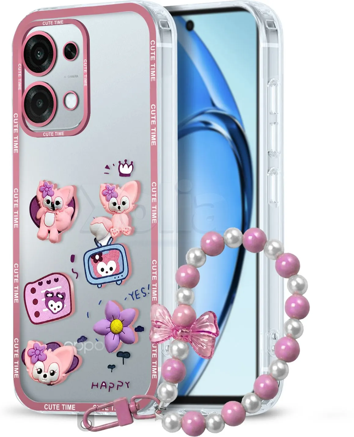 Xolia Back Cover for OPPO F31 5G (Pink, Shock Proof, Polycarbonate, Pack of: 1)