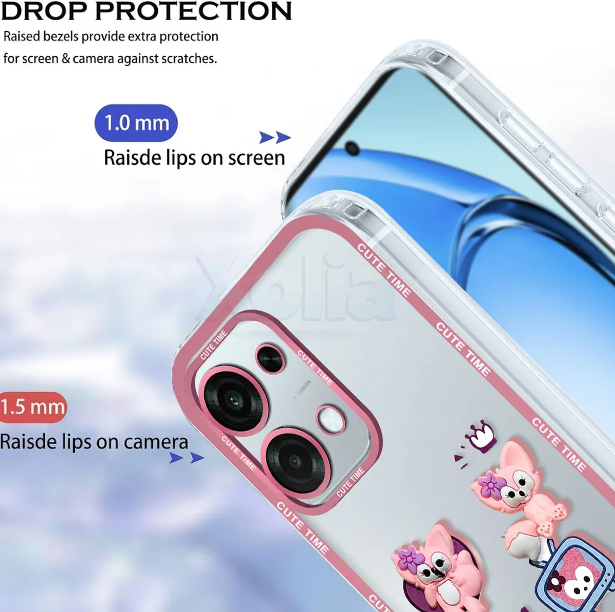 Xolia Back Cover for OPPO F31 5G (Pink, Shock Proof, Polycarbonate, Pack of: 1) — image 3 of 5
