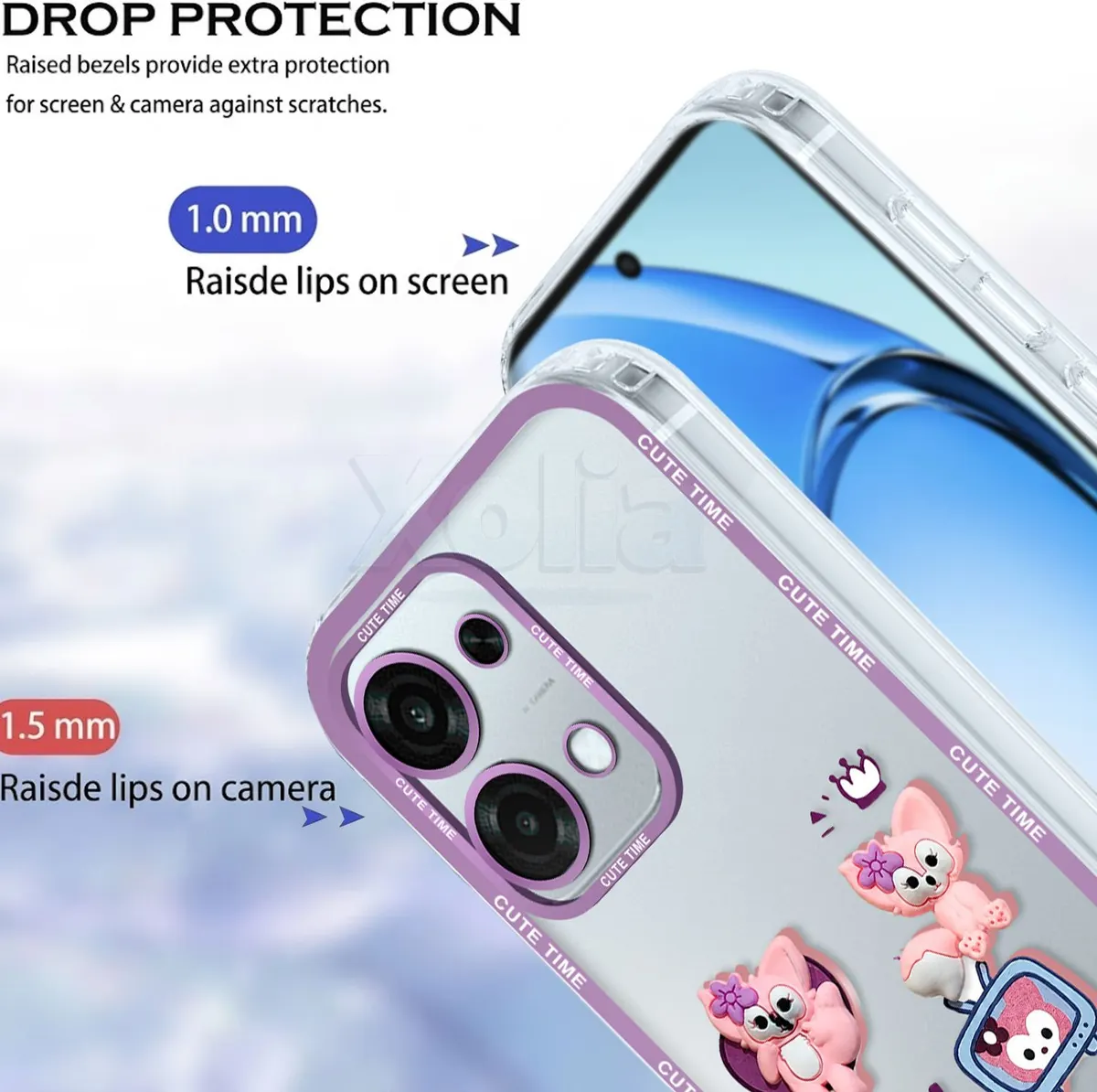 Xolia Back Cover for OPPO F31 5G (Purple, Shock Proof, Polycarbonate, Pack of: 1) — image 3 of 5