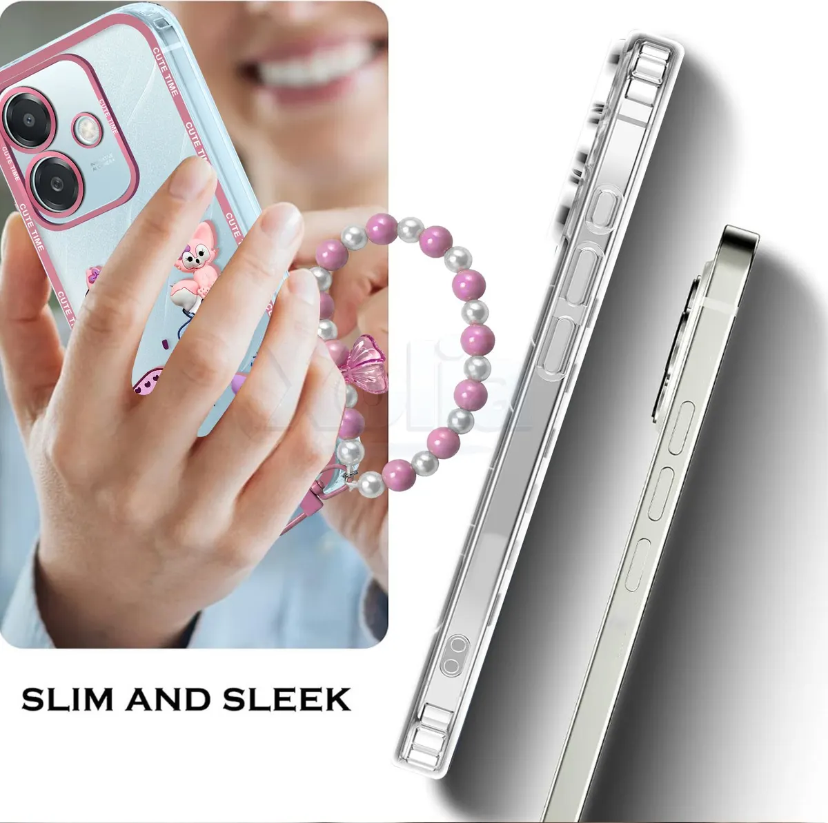 Xolia Back Cover for OPPO A3x 5G (Pink, Shock Proof, Polycarbonate, Pack of: 1) — image 4 of 5