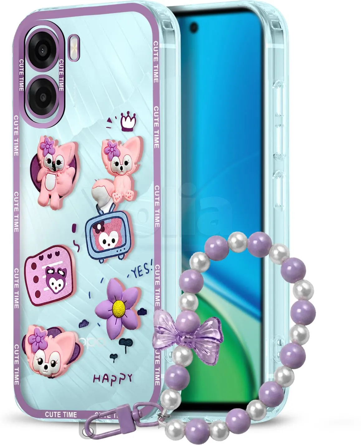 Xolia Back Cover for Oppo A6x 5G (Purple, Shock Proof, Polycarbonate, Pack of: 1)