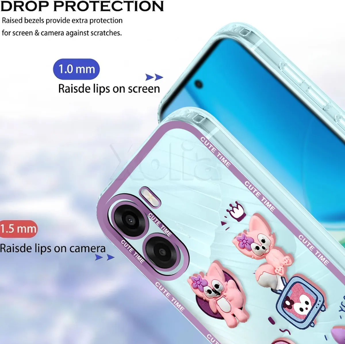 Xolia Back Cover for Oppo A6x 5G (Purple, Shock Proof, Polycarbonate, Pack of: 1) — image 3 of 5