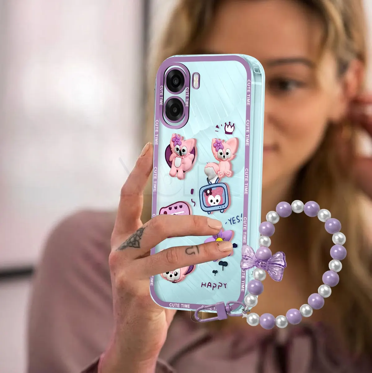 Xolia Back Cover for Oppo A6x 5G (Purple, Shock Proof, Polycarbonate, Pack of: 1) — image 5 of 5