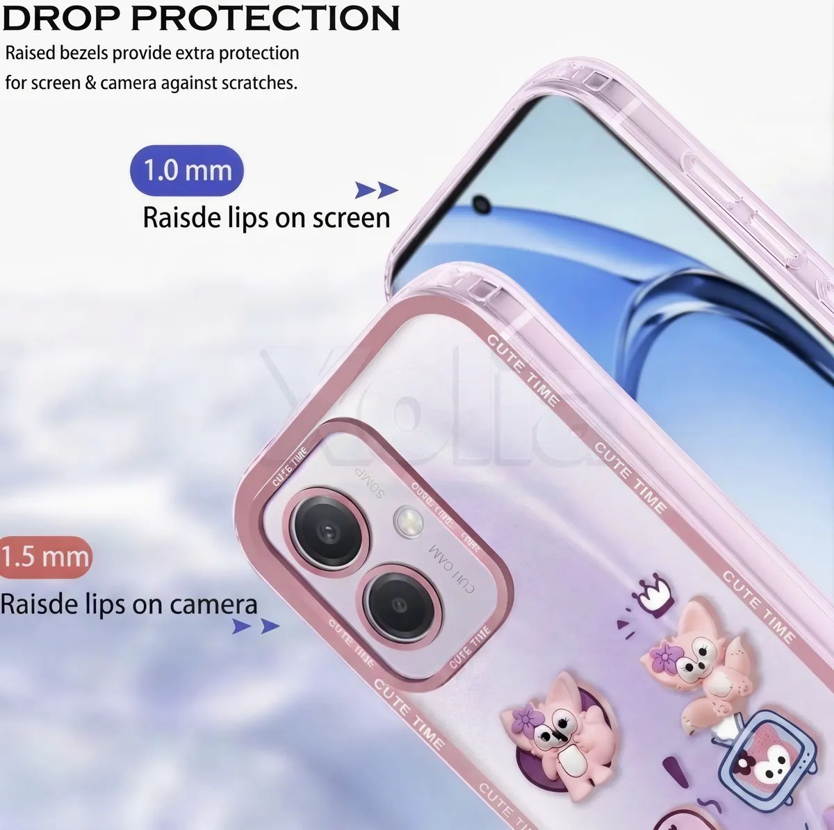 Xolia Back Cover for POCO C65 5G (Pink, Shock Proof, Polycarbonate, Pack of: 1) — image 3 of 5