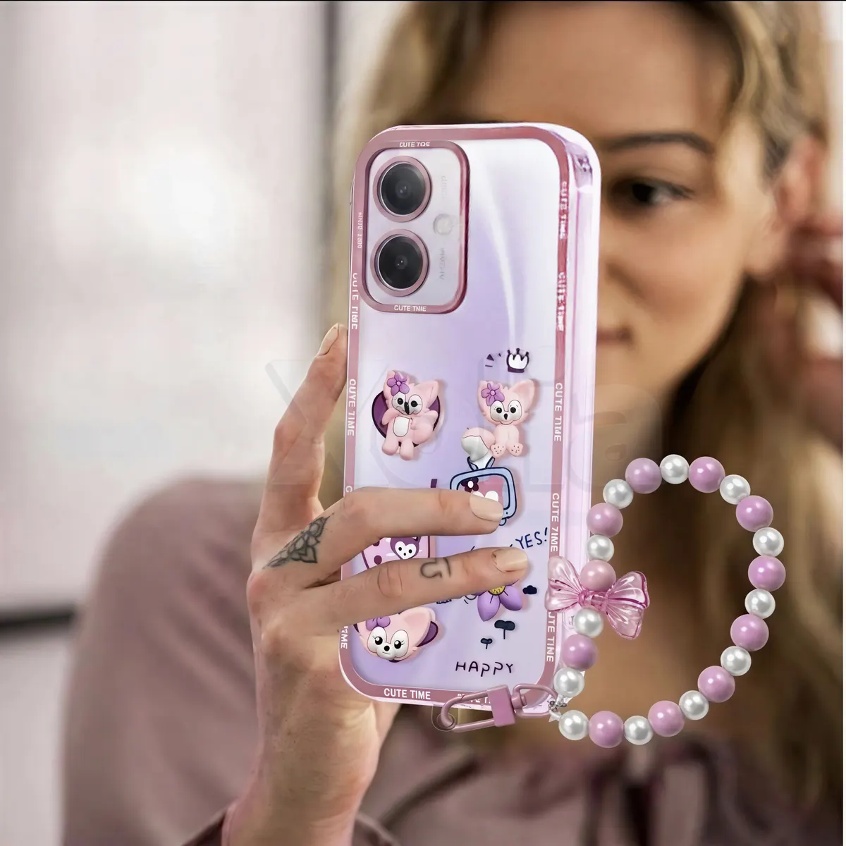 Xolia Back Cover for POCO C65 5G (Pink, Shock Proof, Polycarbonate, Pack of: 1) — image 5 of 5