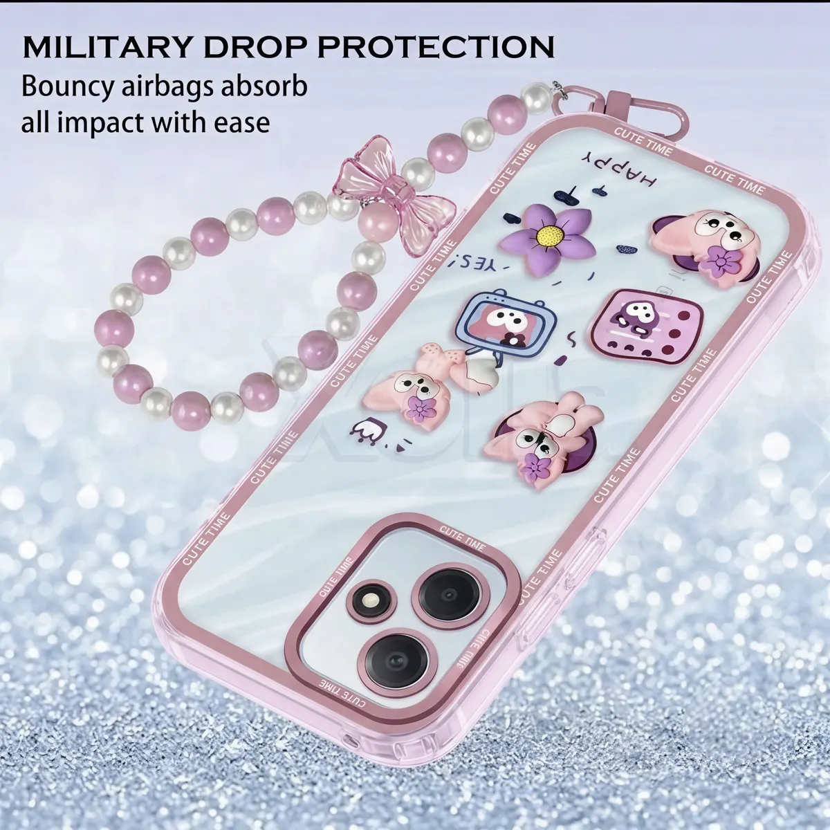 Xolia Back Cover for Redmi 13 5G (Pink, Shock Proof, Polycarbonate, Pack of: 1) — image 3 of 5