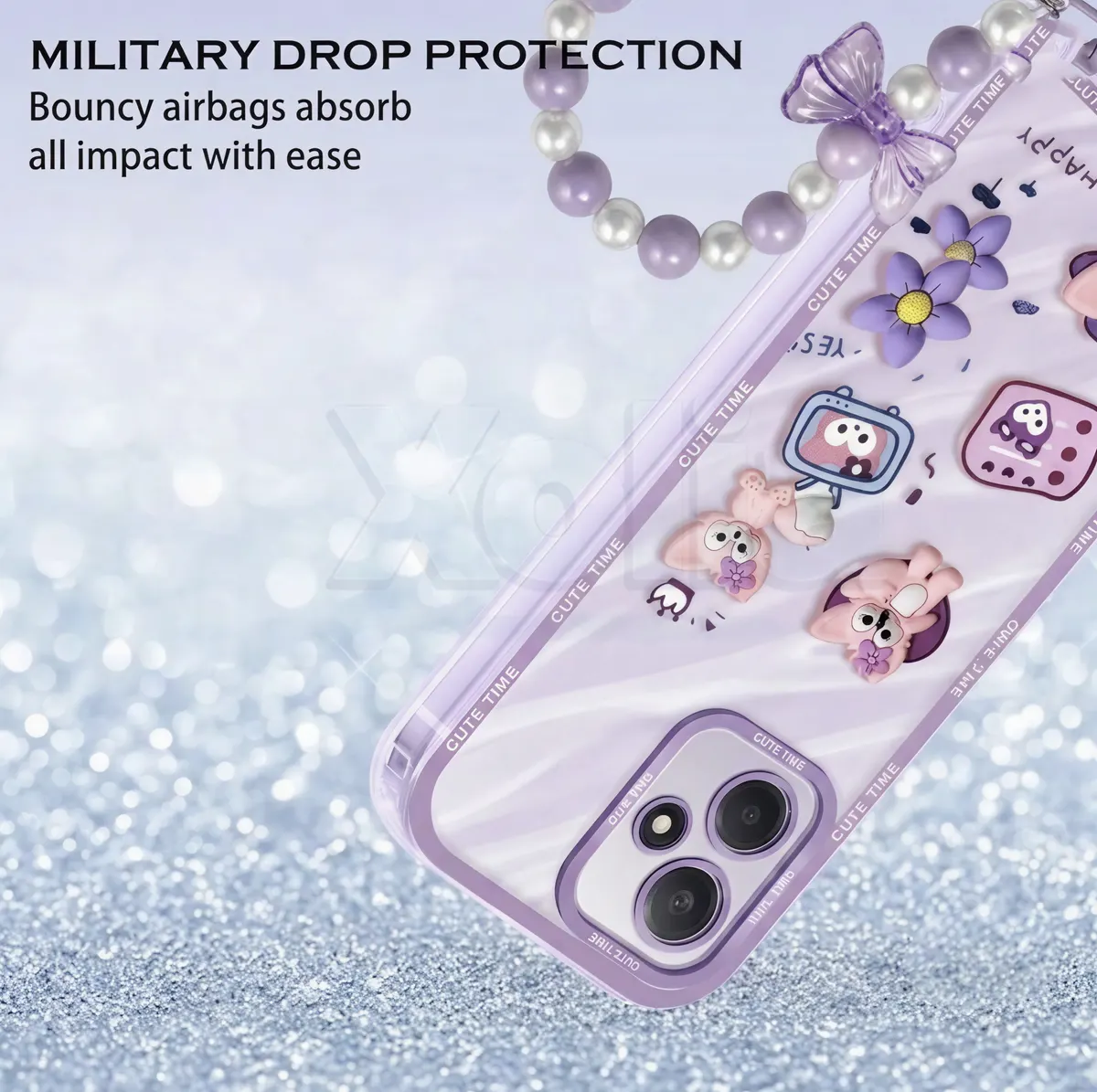 Xolia Back Cover for Redmi 13 5G (Purple, Shock Proof, Polycarbonate, Pack of: 1) — image 3 of 5