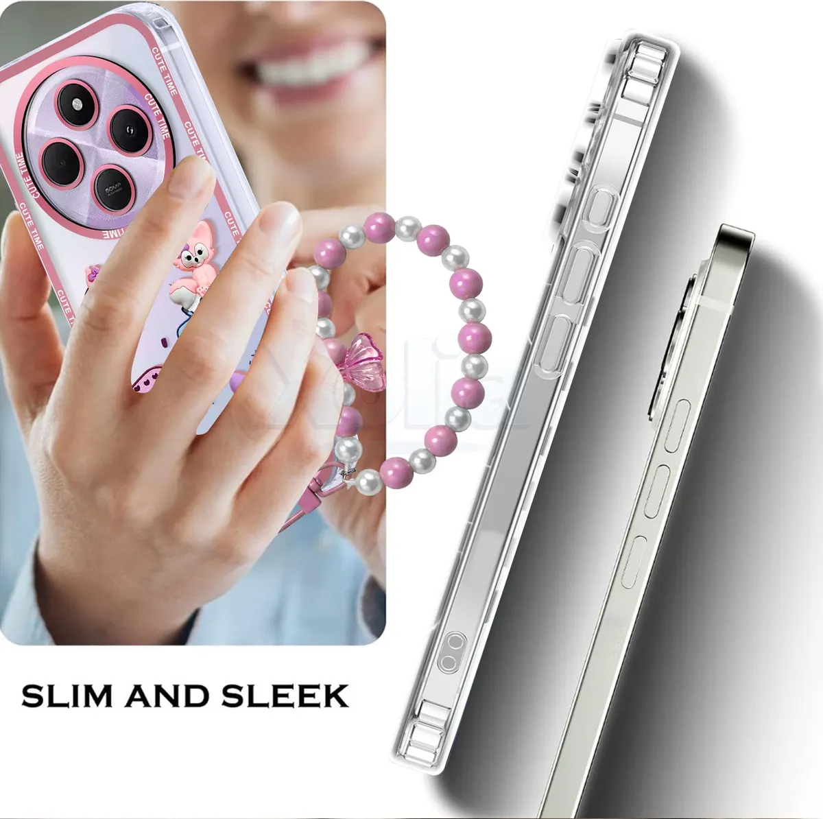 Xolia Back Cover for REDMI A4 5G (Pink, Shock Proof, Polycarbonate, Pack of: 1) — image 4 of 5