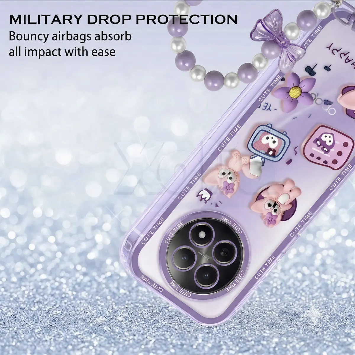 Xolia Back Cover for Realme 12x 5G (Purple, Shock Proof, Polycarbonate, Pack of: 1) — image 3 of 5